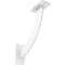 Ekena Millwork Bradford Steel Bracket, White Primer 2"W x 9"D x 9"H BKTM02X09X09BRPWH - alternate 1
